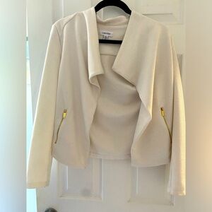 Calvin Klein jacket with gold accents